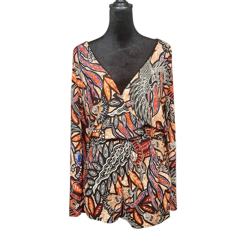 H&M Romper Jungle Print Long Sleeves Size 4​​